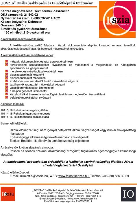 tiszaújváros munkaügyi központ tanfolyamok 2024